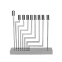 HA9867 חנוכיה ניקל גדולה מוכספת
